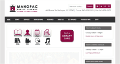 Desktop Screenshot of mahopaclibrary.org